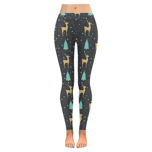 Deers star tree pattern Women's Legging Fulfilled In US