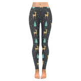 Deers star tree pattern Women's Legging Fulfilled In US