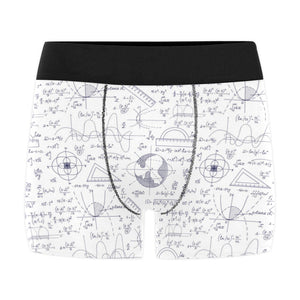 Math Pattern Print Design 03 Men's All Over Print Boxer Briefs Men's Underwear