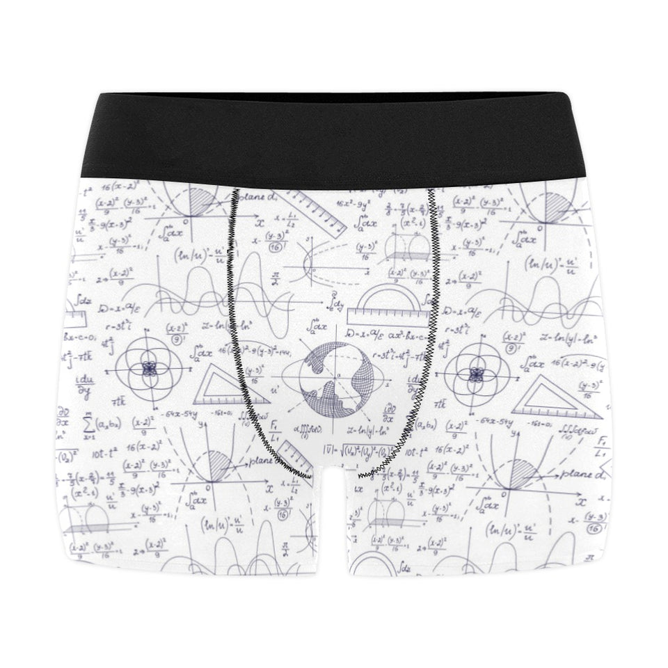 Math Pattern Print Design 03 Men's All Over Print Boxer Briefs Men's Underwear
