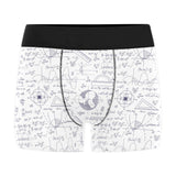 Math Pattern Print Design 03 Men's All Over Print Boxer Briefs Men's Underwear