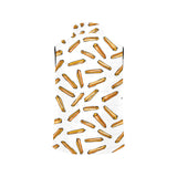 French fries potato pattern Women's Padded Vest