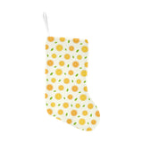 oranges leaves pattern Christmas Stocking