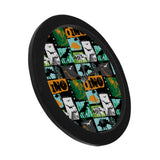 dinosaurs print pattern Elegant Black Wall Clock