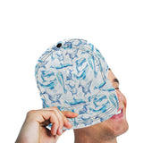 Watercolor dolphin pattern All Over Print Snapback Cap