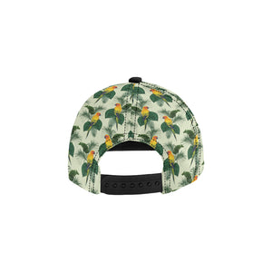 Beautiful parrot palm leaves pattern All Over Print Snapback Cap