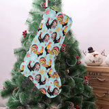 Rooster chicken cock snowfalke Christmas Stocking
