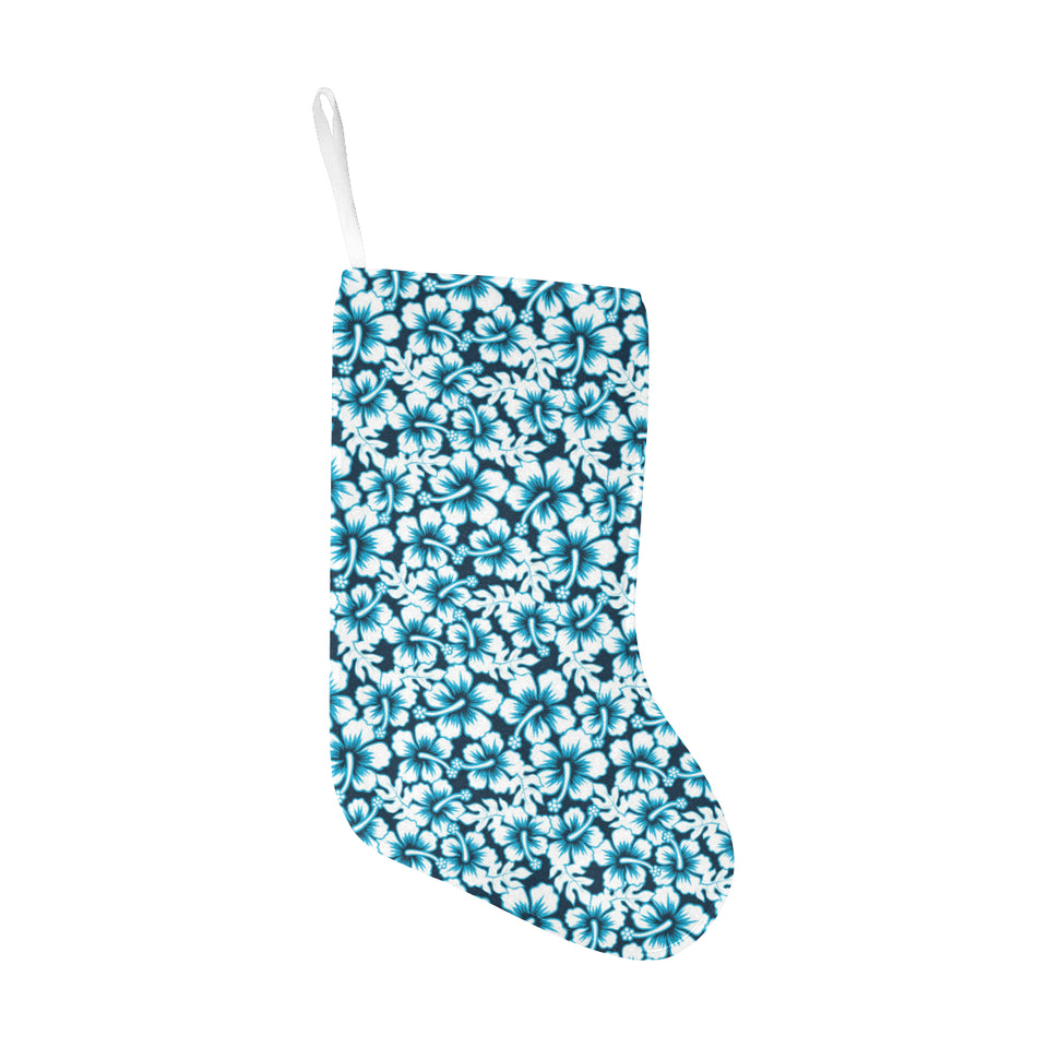 Hibiscus Pattern Print Design 04 Christmas Stocking