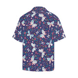 Colorful butterfly flower pattern.eps Men's All Over Print Hawaiian Shirt