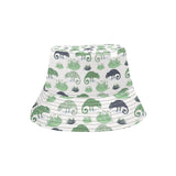 Chameleon lizard succulent plant pattern Unisex Bucket Hat