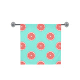 Grapefruit green background Bath Towel