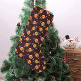 Hamburger Pattern Print Design 05 Christmas Stocking