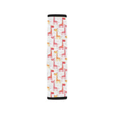 Giraffe Pattern Print Design 03 Car Seat Belt Cover