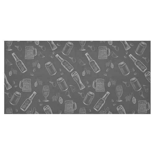 Beer hand drawn pattern Tablecloth