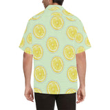 slice of lemon pattern Men's All Over Print Hawaiian Shirt