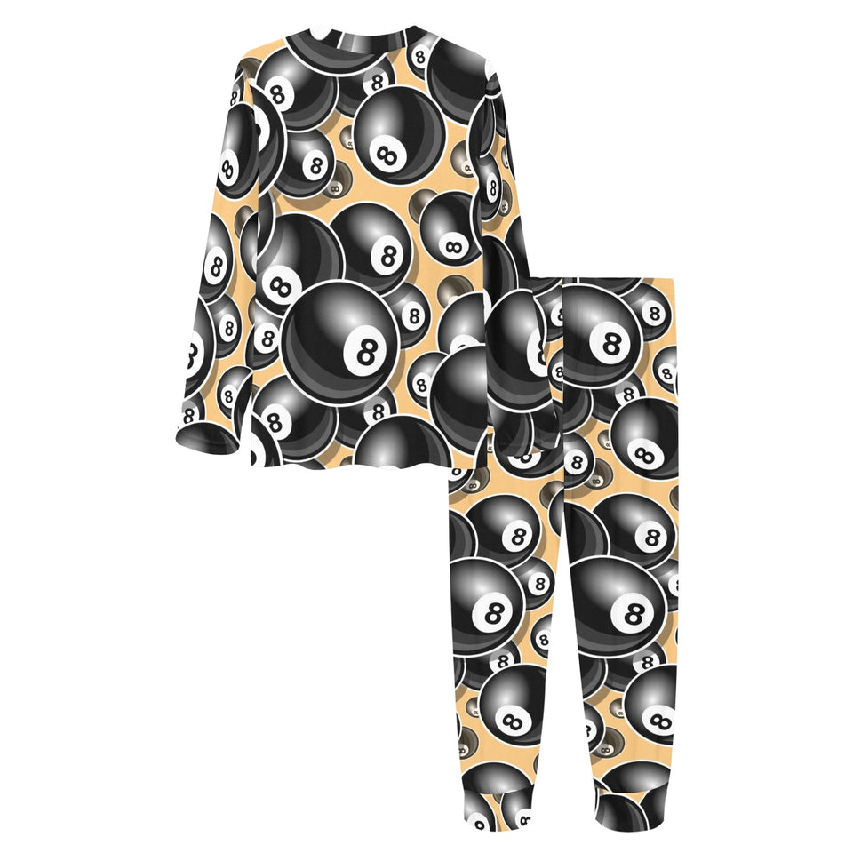 Billiard Ball Pattern Print Design 04 Women's All Over Print Pajama Set