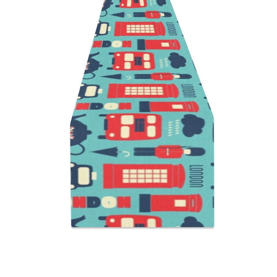 British Pattern Print Design 04 Table Runner