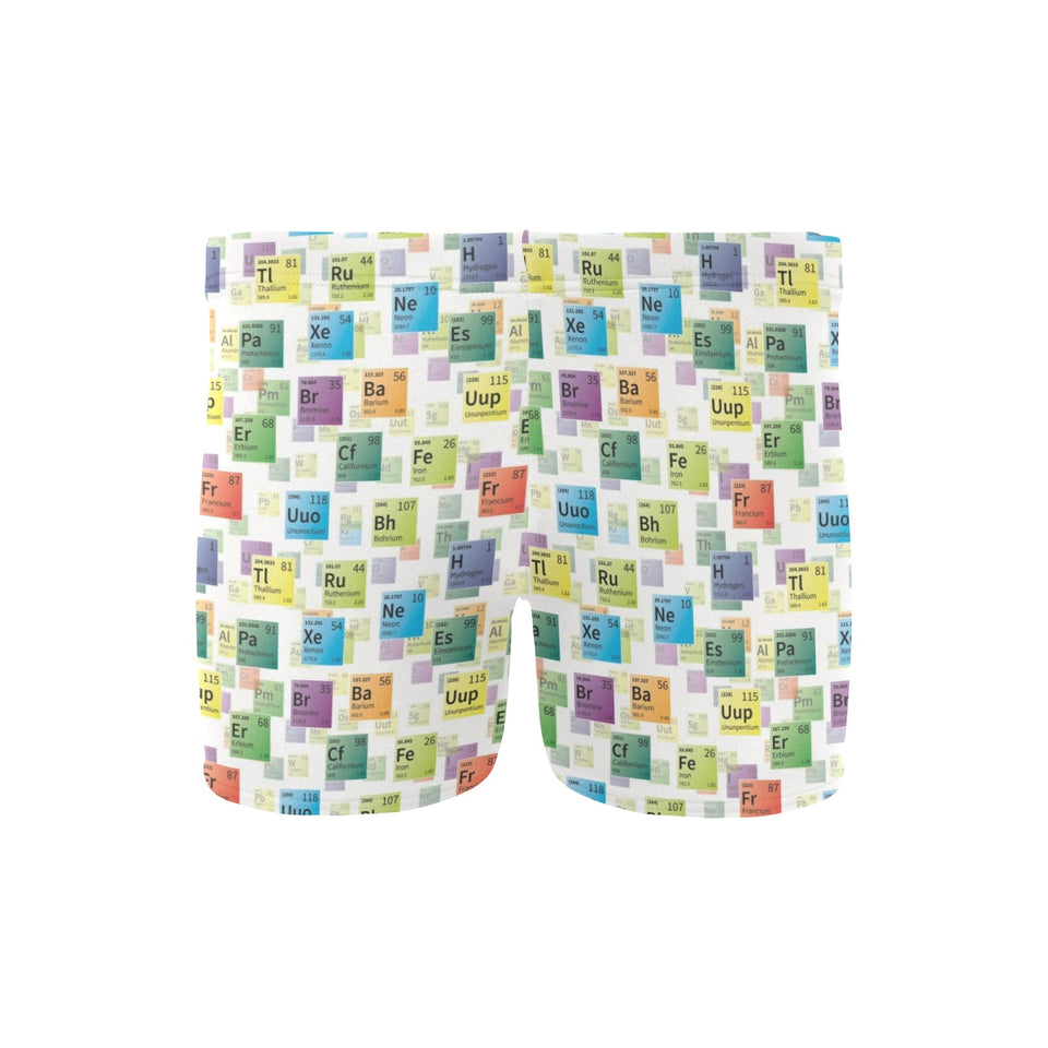 Chemistry Periodic Table Pattern Print Design 05 Men's Swimming Trunks