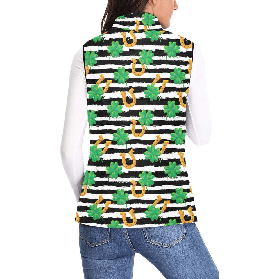 Horseshoes Pattern Print Design 01 Women's Padded Vest