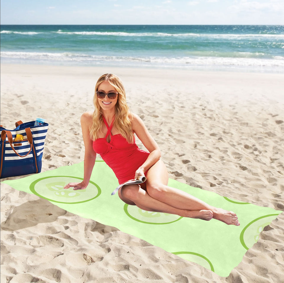 Cucumber pattern Beach Towel