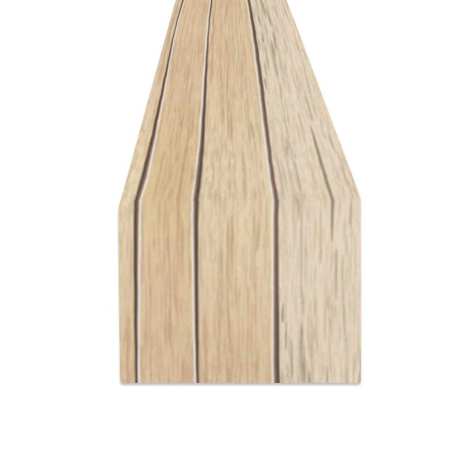 Wood Printed Pattern Print Design 01 Table Runner