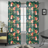 Squirrel Pattern Print Design 03 Gauze Curtain