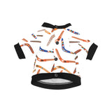 Boomerang Australian aboriginal ornament pattern All Over Print Pet Dog Round Neck Fuzzy Shirt