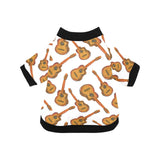 Paint Guitar Pattern All Over Print Pet Dog Round Neck Fuzzy Shirt