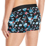 Skull flower roses leave pattern Men's All Over Print Boxer Briefs Men's Underwear