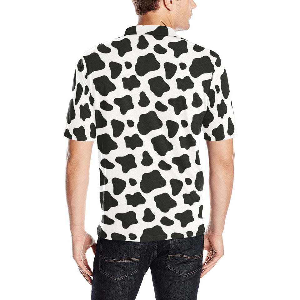 Cow skin pattern Men's All Over Print Polo Shirt