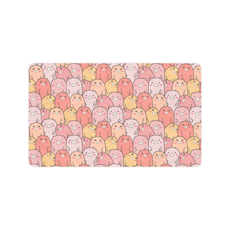 Pig Pattern Print Design 04 Doormat