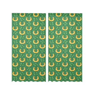 Horseshoes Pattern Print Design 05 Gauze Curtain