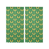 Horseshoes Pattern Print Design 05 Gauze Curtain