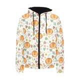 Lion Pattern Print Design 04 Men's Padded Hooded Jacket