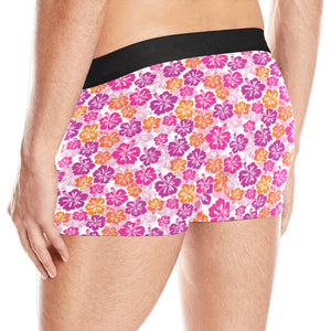 Hibiscus Pattern Print Design 01 Men's All Over Print Boxer Briefs Men's Underwear