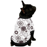 Classic vintage clock pattern All Over Print Pet Dog Round Neck Fuzzy Shirt