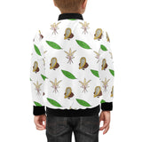 Color hand drawn cacao pattern Kids' Boys' Girls' Bomber Jacket