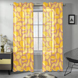 Potato Chips Pattern Print Design 01 Gauze Curtain