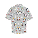 Cute Penguin christmas pattern Men's All Over Print Hawaiian Shirt