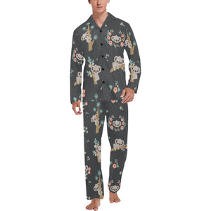 Cute koala pattern Men's Long Pajama Set