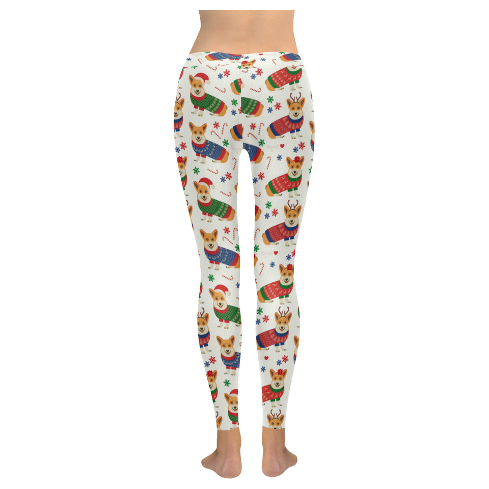 Corgi Christmas Pattern Women's Legging Fulfilled In US