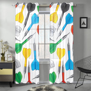Darts Pattern Print Design 03 Gauze Curtain