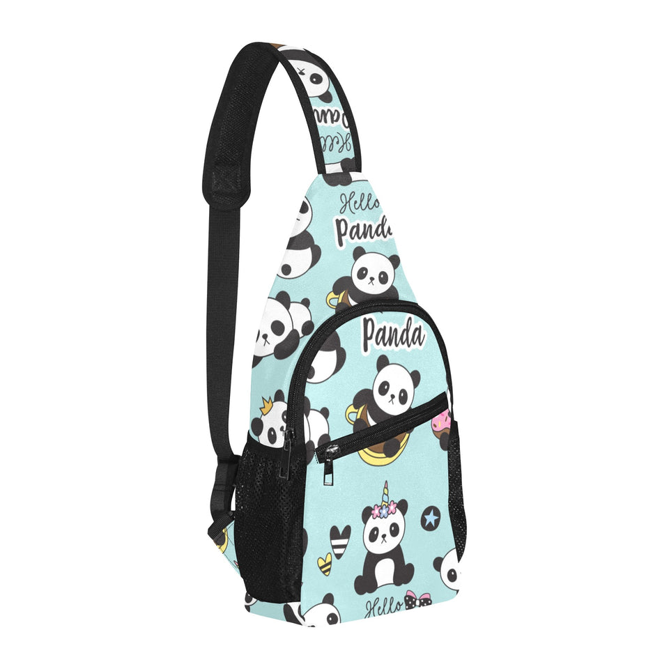 Cute baby panda pattern All Over Print Chest Bag