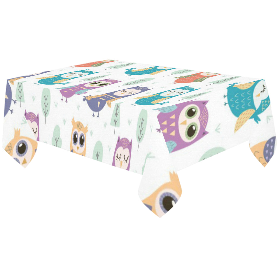 Cute owl pattern Tablecloth