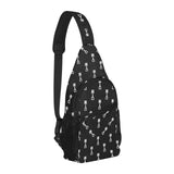 Engine Piston Black Theme Pattern Print Design 03 All Over Print Chest Bag