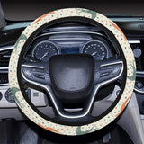 Swallow Pattern Print Design 02 Car Steering Wheel Cover