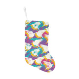 Colorful crow illustration pattern Christmas Stocking