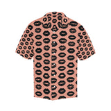 Lips Pattern Print Design 02 Men's All Over Print Hawaiian Shirt (Model T58)