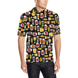 Beer type pattern Men's All Over Print Polo Shirt