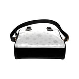 Snowflake pattern white background Shoulder Handbag